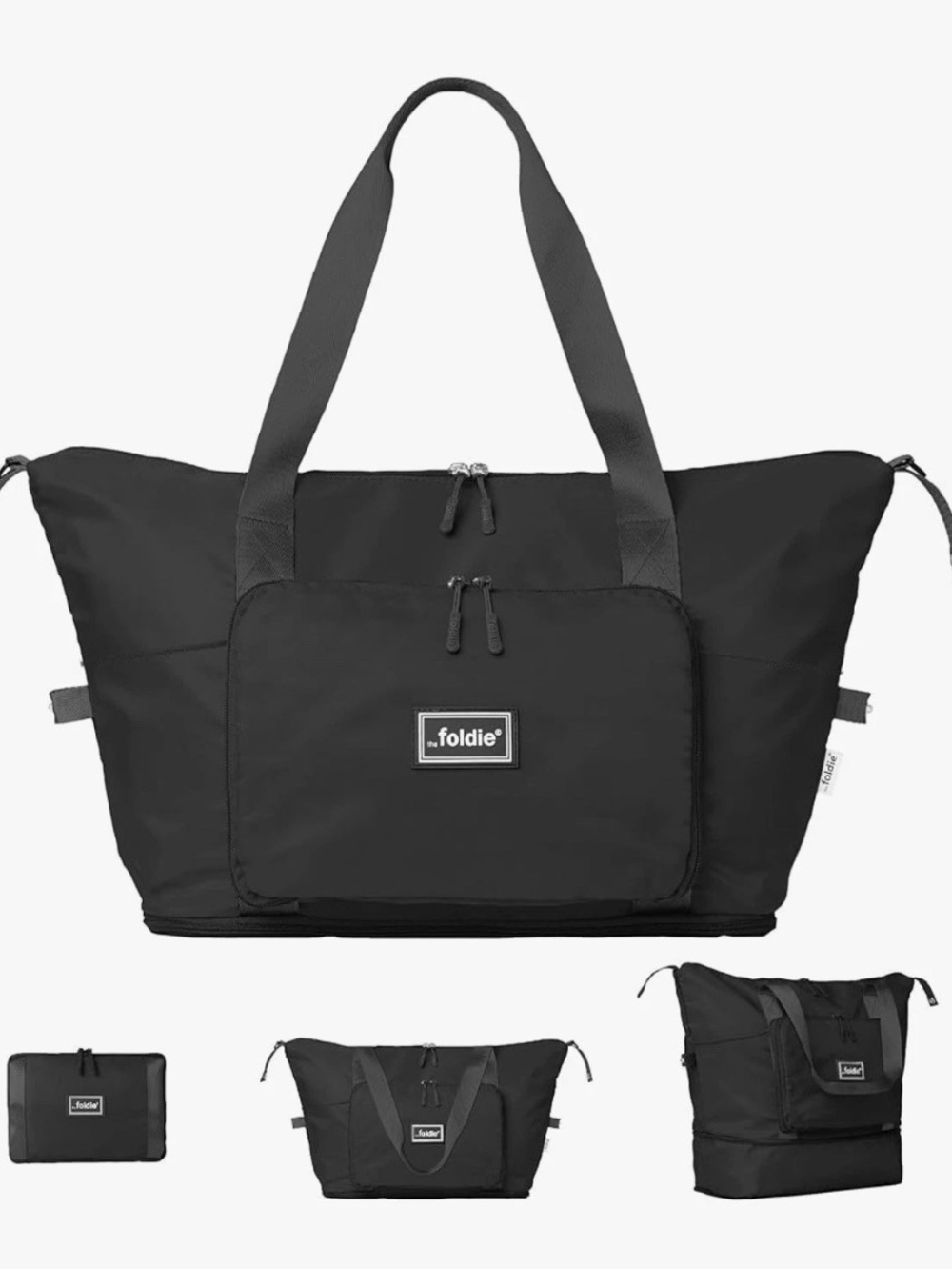 the foldie bag - black